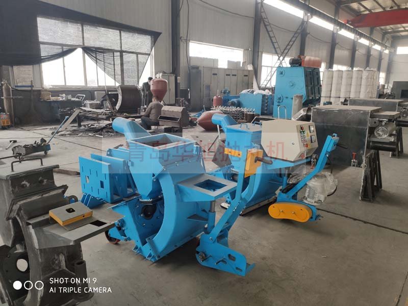 移動(dòng)式路面拋丸機(jī)加工區(qū)